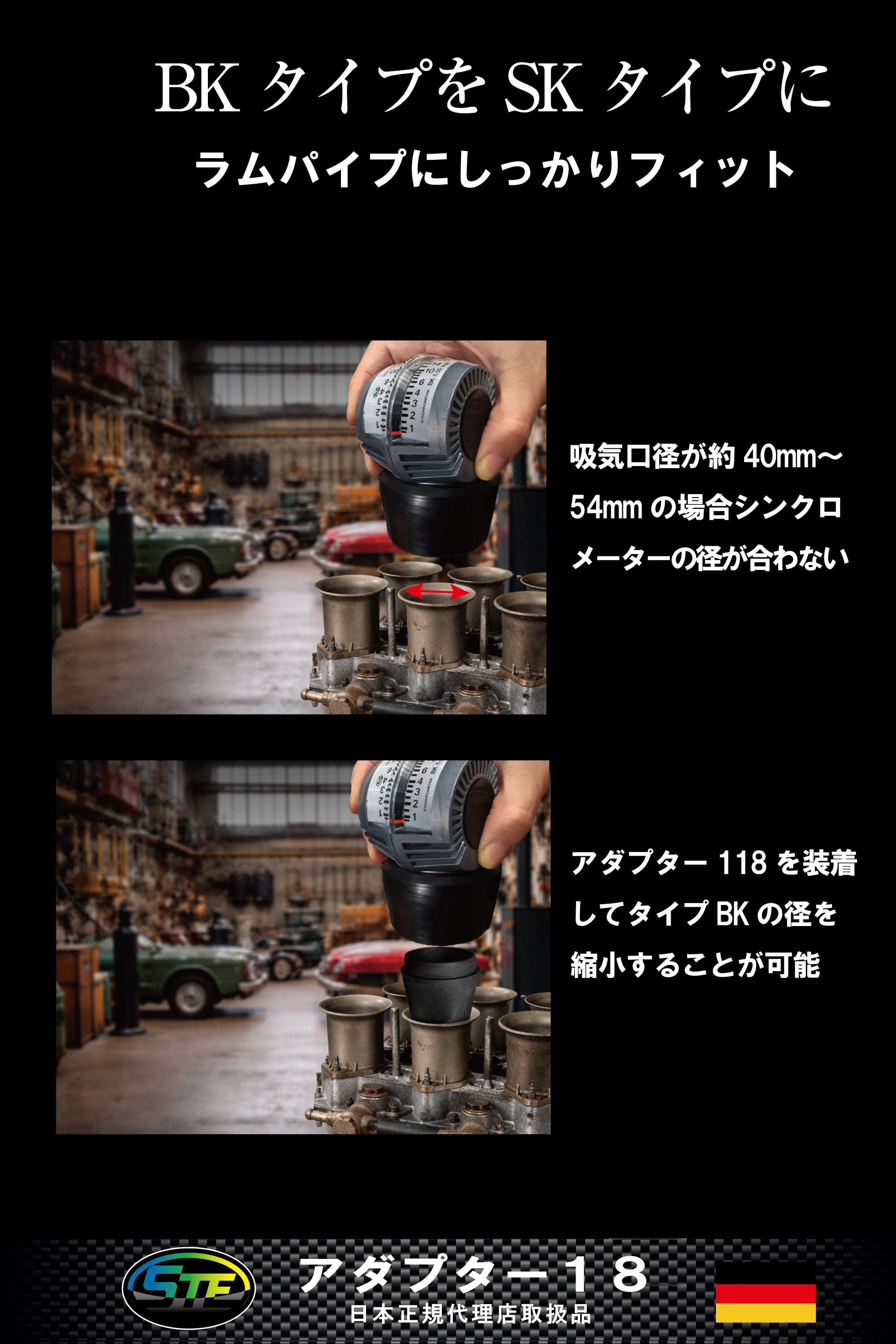 シンクロメーター TYPE-BK用 アダプター No. 118