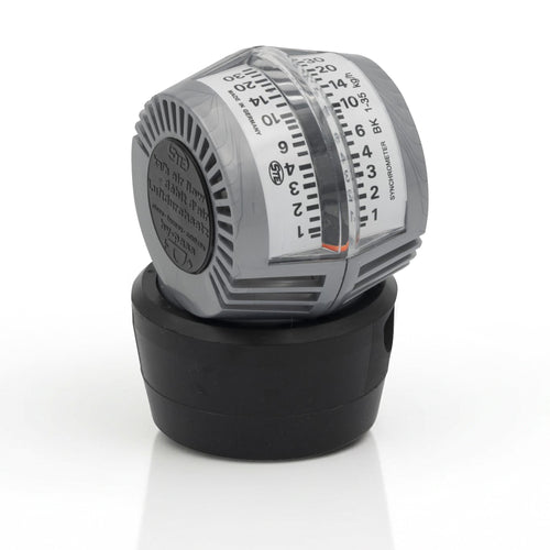 STEシンクロメーター Type SKの測定目盛。1〜50kg/hの空気流量を正確に表示。